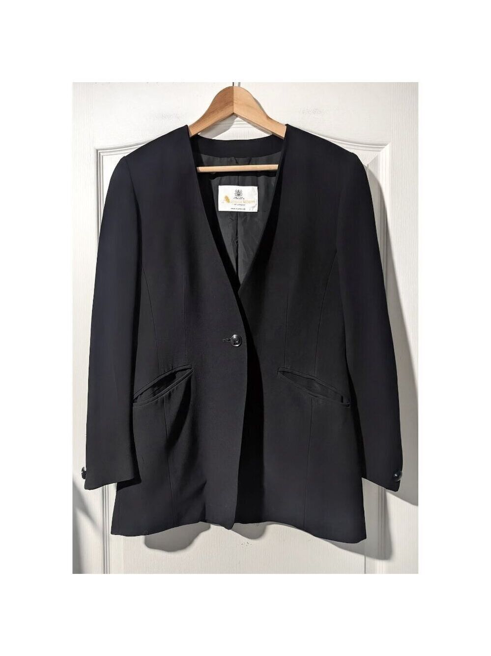 Aquascutum | Women's Single-Button Long Blazer In Black